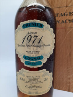 Cognac Prunier 1971 Petite Champagne - 56,2% – Bild 2