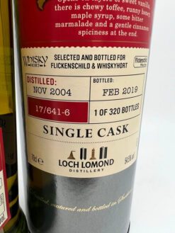 Loch Lomond 2004 Flickenschild & Whiskyhort - 54,5% – Bild 2