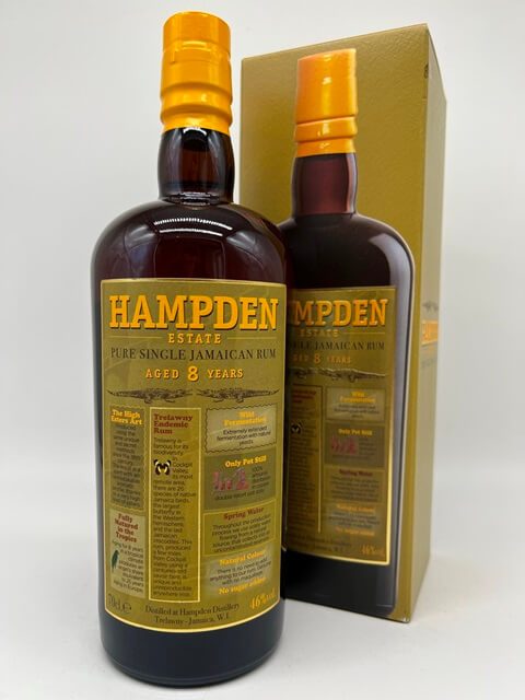 Hampden 8 Years Pure Single Jamaican Rum - 46%