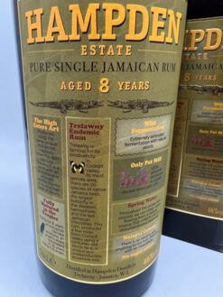 Hampden 8 Years Pure Single Jamaican Rum - 46% - Image 2