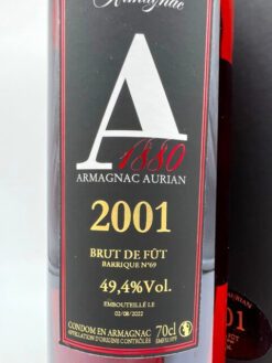 Armagnac Aurian 2001 - 49,4% – Bild 2