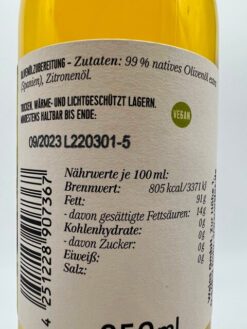 Zitrone auf Olivenöl Wajos - 250ml – Bild 2