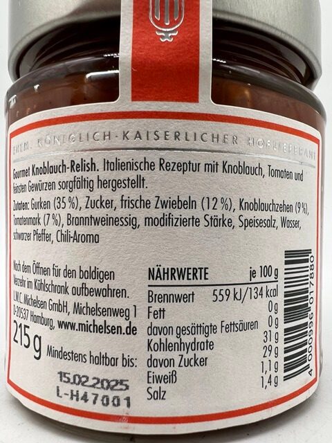 Gourmet Garlic-Relish Michelsen - 215g – Bild 2