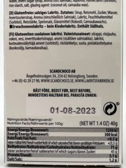 Lakritsfabriken Ramlösa Salty - 40g – Bild 2