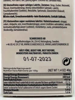 Lakritsfabriken Ramlösa Super Salty - 40g – Bild 3