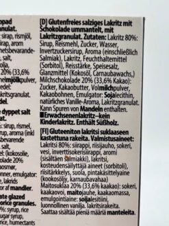 Lakritsfabriken Ramlösa mit Schokoladenüberzug und Lakritzgranulat - 45g – Bild 2
