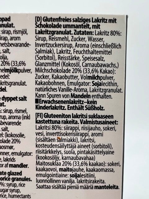 Lakritsfabriken Ramlösa mit Schokoladenüberzug und Lakritzgranulat - 45g – Bild 2