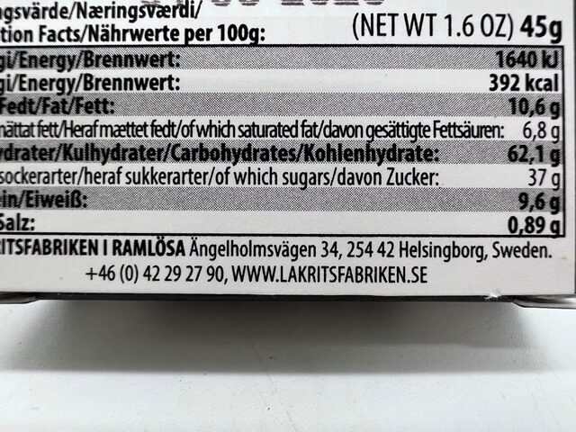 Lakritsfabriken Ramlösa mit Schokoladenüberzug und Chili Flocken - 45g – Bild 3