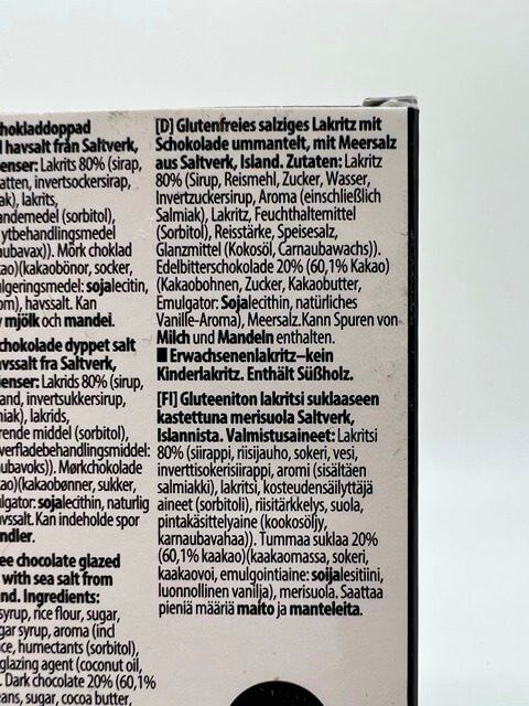 Lakritsfabriken Ramlösa mit Schokoladenüberzug und Salz - 45g – Bild 2