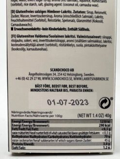 Lakritsfabriken Ramlösa Raspberry Salty - 40g – Bild 2
