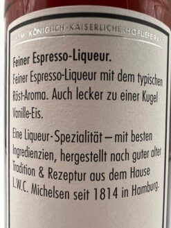 Espresso Kaffee Liqueur - Michelsen - 25% – Bild 2