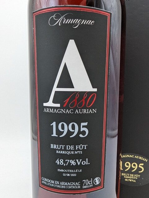 Armagnac Aurian 1995 - 48,7% – Bild 2