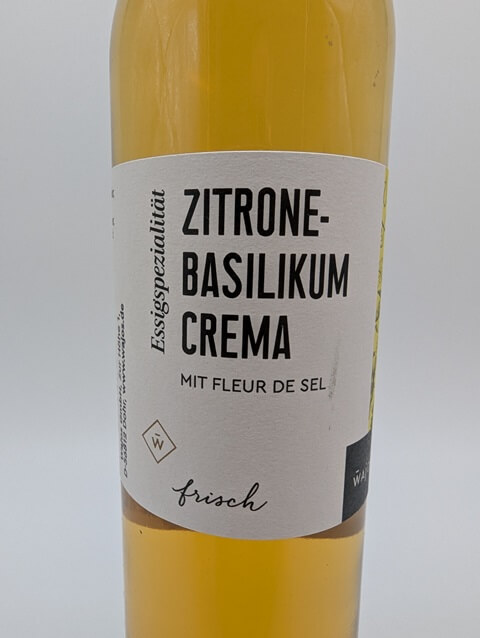 Zitrone-Basilikum Crema Wajos - 250ml – Bild 2