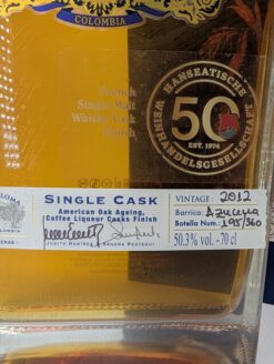 Rum Coloma 2012 Single Cask - 50,3% – Bild 2