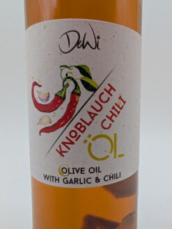 Knoblauch Chili Öl mit Einlage DeWi - 100ml – Bild 2