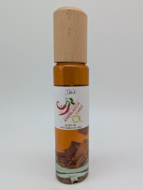 Knoblauch Chili Öl mit Einlage DeWi - 100ml