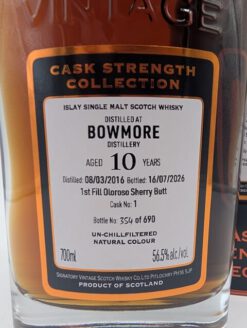 Bowmore 2016 Signatory Cask Strength - 56,5% – Bild 2