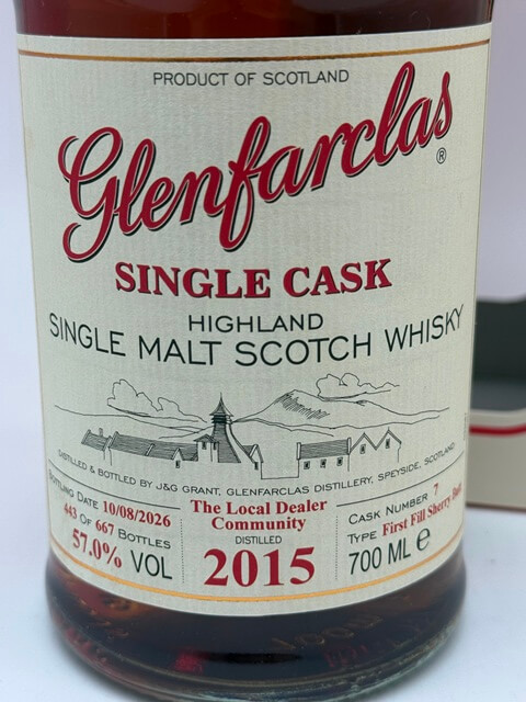 Glenfarclas 2015 Cask #7 Local Dealer - 57,0% – Bild 2