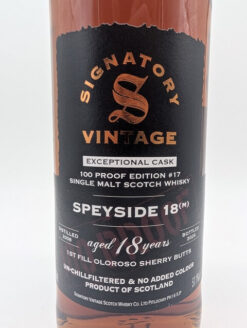 Speyside (M) 2008 Signatory 100 Proof #17 - 57,1% – Bild 2