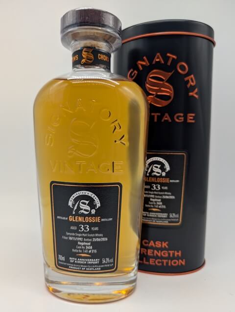 Glenlossie 1992 Signatory #3458 - 54,3%