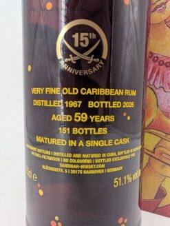 Caribbean Rum 1967 - Sansibar - 51,1% – Bild 2