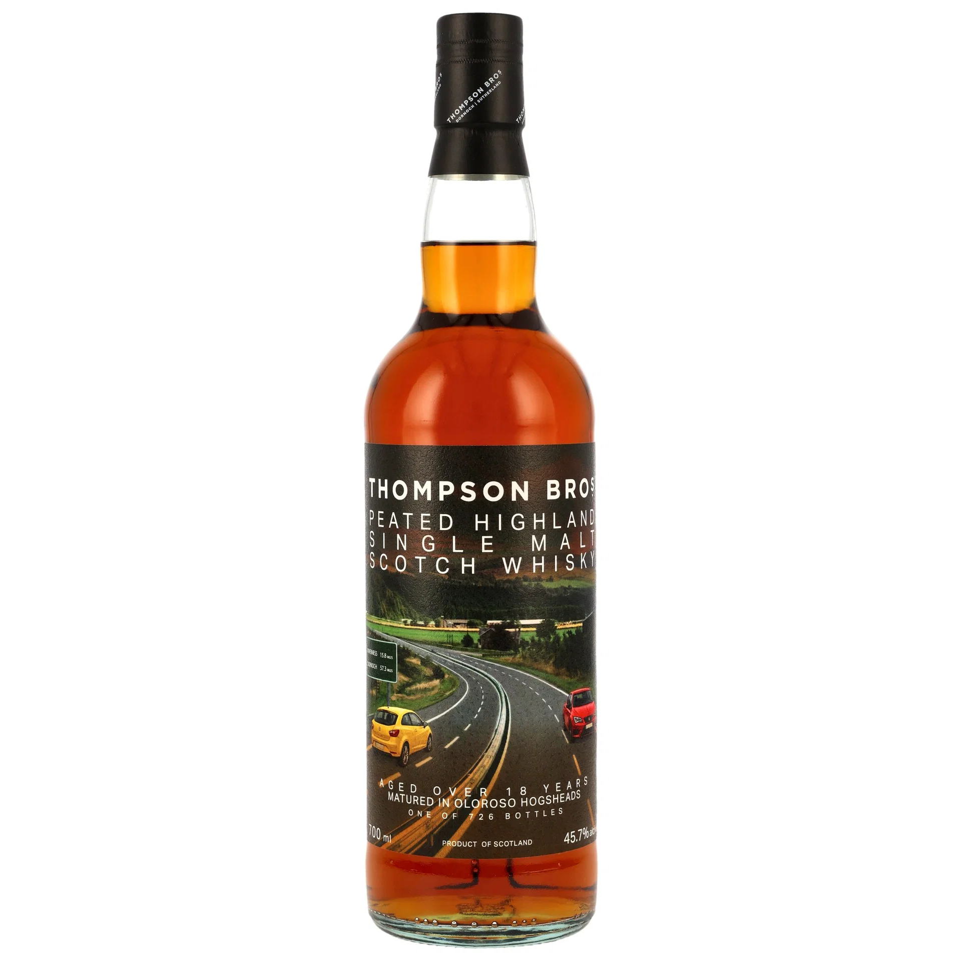 Peated Highland Single Malt 18 Jahre Thompson Bros - 45,7%